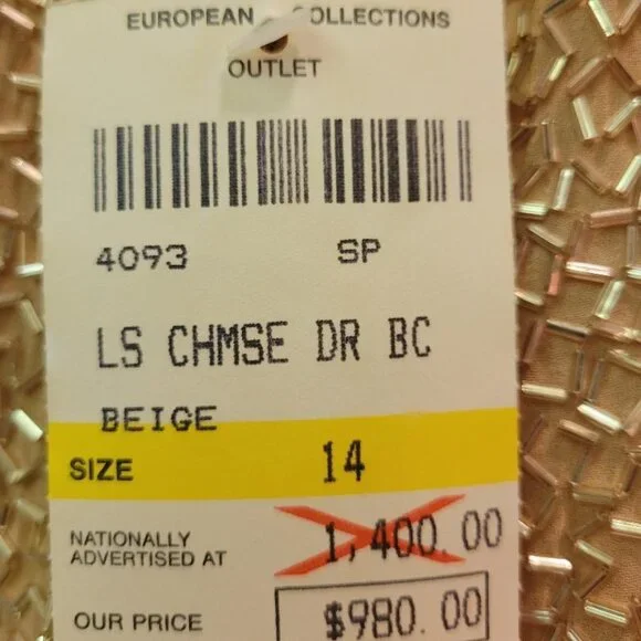 Vintage Bob Mackie Sequin Dress NWT Size 14 - Picture 6 of 11